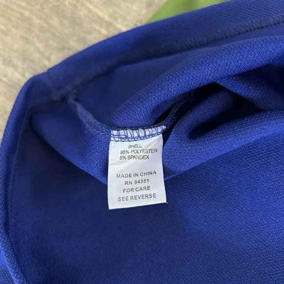 Joy Joy Women Size Medium Strapless Short Dress Blue Bow‎ Polyester - Picture 7 of 9